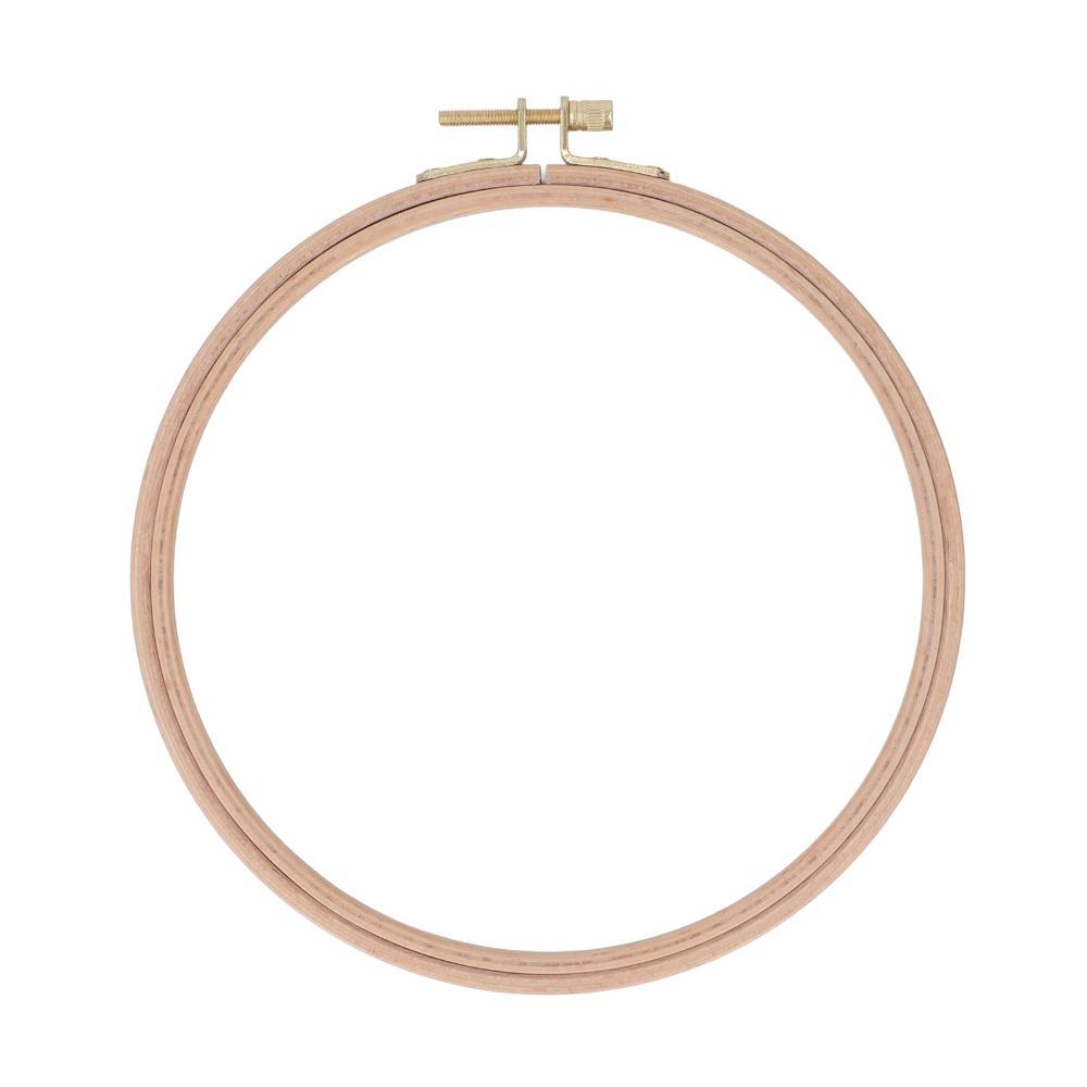 Beech Wood Cross Stitch Hoop Gold Plated Brass Screw DIY Embroidery Hoop  For Punch Needle Craft