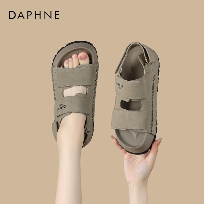 Daphne Women s Retro Velcro Platform Sandals EU 35