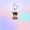 7pcs BTS Cute  Stamp Style Keychain, Bangtan Boys Photo Keyring with Star Clasp, Kpop ARMY Fans Bag Charm