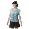 Blue Glo Dry Aeroflow Keeplite Tennis and Badminton Game Short DynaMotion Officially Approved by the Japan Badminton Model Size XL Women's Shirt,