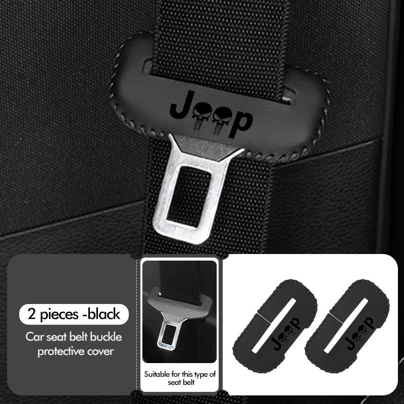 Car Seat Belt Buckle Anti-scratch Protector Cover Safety Seatbelt Lock Buckle Plug Covers For Jeep Cherokee Wrangler JK AJV1