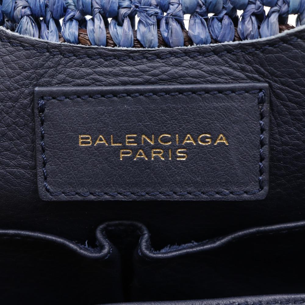 BALENCIAGA Basket bag Tote Bag Raffia/leather Women Used