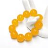 Agata Gialla Pietra Naturale Oro Tondo Perline Filo 15" Liscio Sciolto Distanziatore Perline 4/6/8/10/12mm per Creazione di Gioielli Fai da Te Braccialetti Accessori