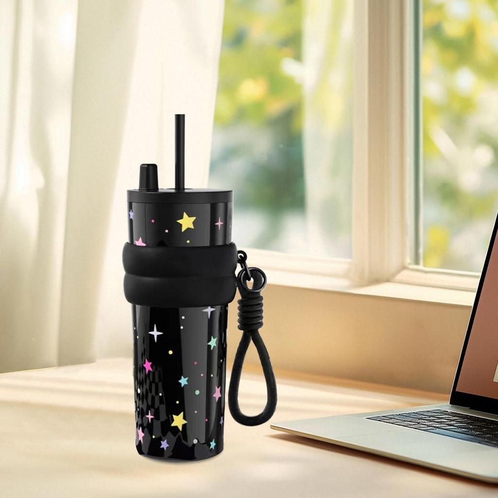 Insulated Water Bottle Leakproof Lightweight Stainless Steel Tumbler with Carry