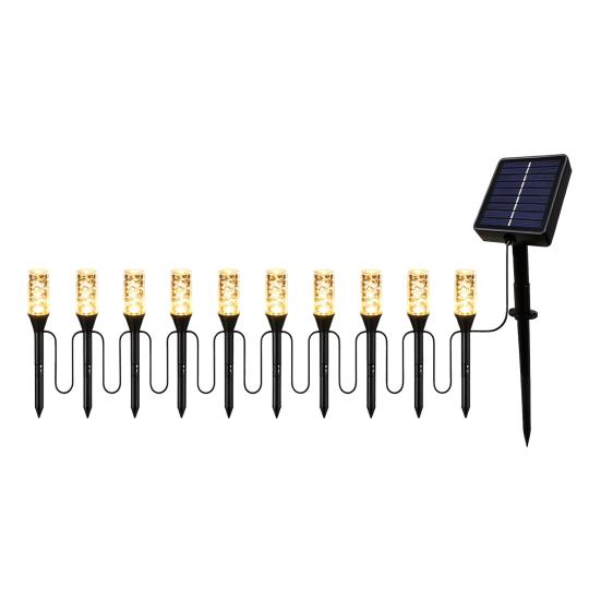 Weatherproof Yard Pathway Illumination 10/20Pcs Solar Lights, LED Multicolor Bubble Garden Stake Waterproof Wireless Landscape Lighting for Driveways