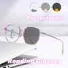 Photo Sensitive Color Changing High-definition Multifocal Reading Glasses Anti Blue and Anti Ultraviolet Presbyopia Glasses
