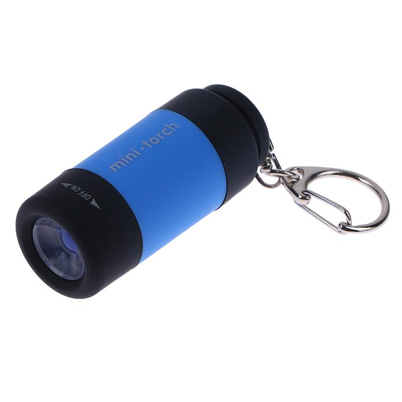 Travel Outdoor Portable Children'S Flashlight Small Keychain Light Usb Charging Flashlight Strong Led