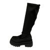 But knee boots women's autumn 2025 new elastic thin boots small thick-soled high knight boots