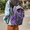 Schoolbag 1011 Autumn/Winter New High-Value Fresh Sweet Color-Block Backpack Women's Outdoor Hiking Large Capacity Backpack