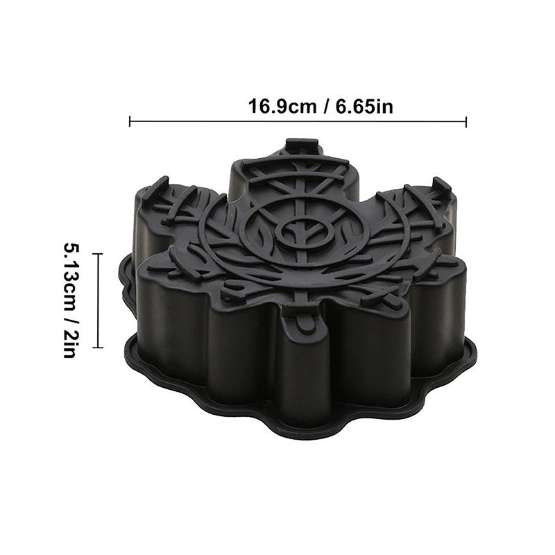 Single 3D Maple Leaf Mousse Cake Silicone Mold Leaf Shaped Chocolate Silicone Mold French Style Pastry Baking Mold чёрный