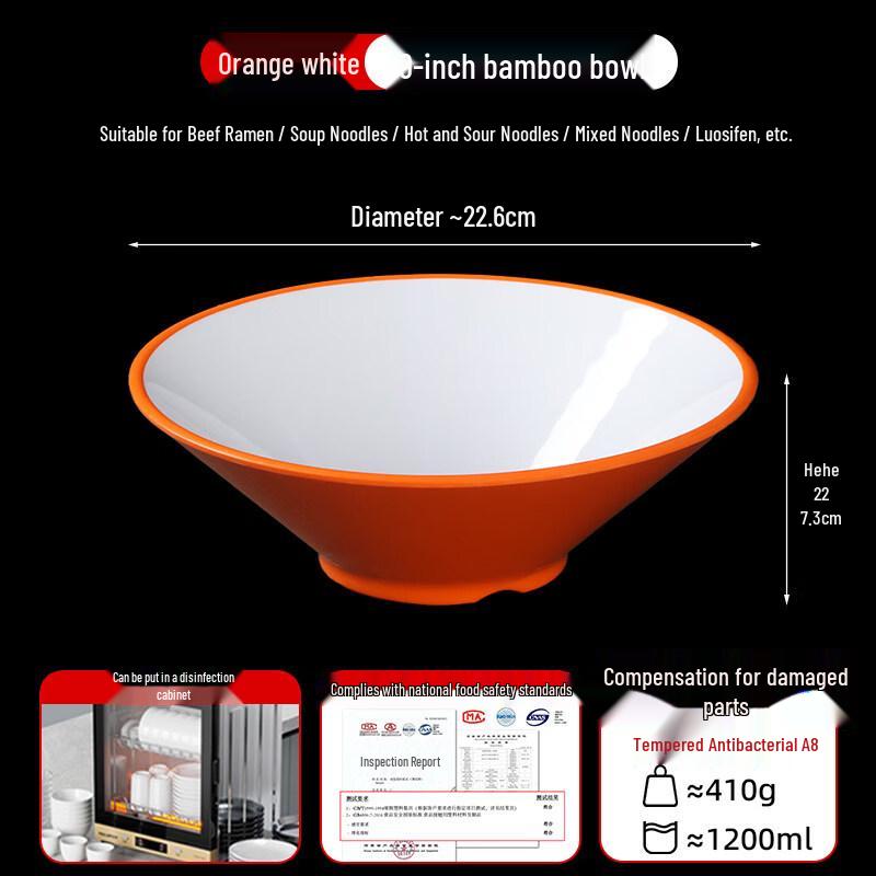 Melamine Japanese-Style Noodle Bowl