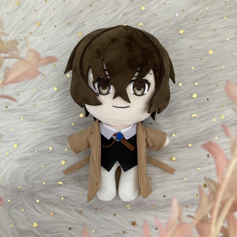 Anime Dazai Osamu Plush Doll Standing Version Bungou Stray Dogs Character Cute Soft Stuffed Pillow Halloween Christmas Gift 20Cm