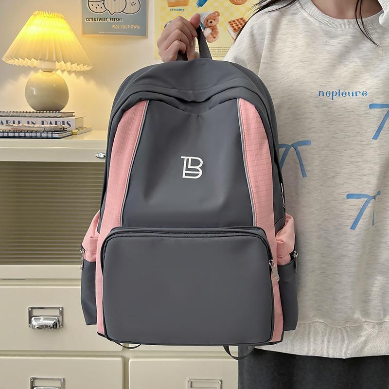 

College student schoolbag outdoor tide backpack lightweight large capacity short trip backpack high value backpack сірий колір