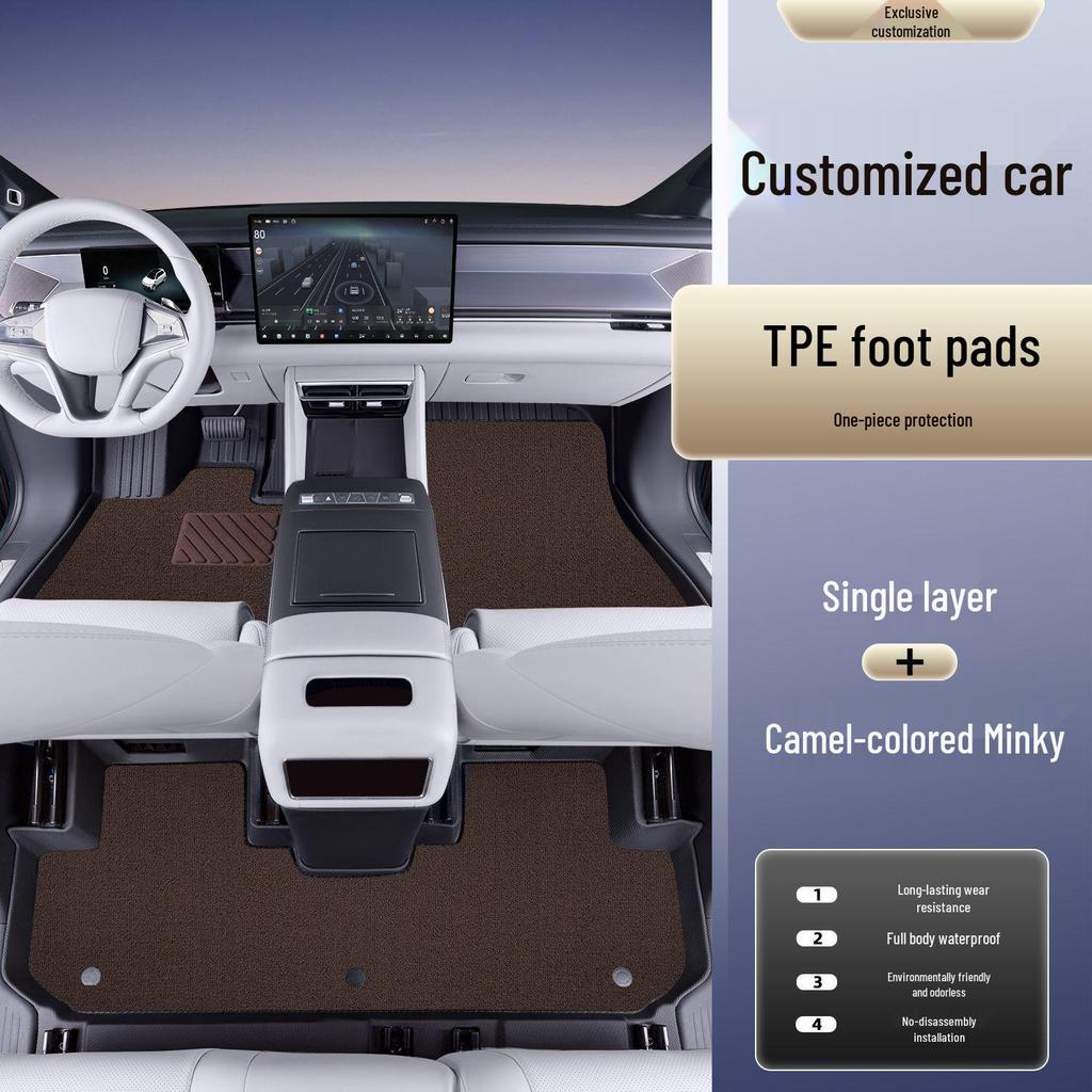 Fits 2026 Volkswagen Sagitar L: TPE Floor Mats, Custom Car Foot Pedal Accessories