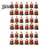 Reusable Wood Holiday Ornaments Hanging 2D Wooden Flat Decorations 6/10/12/24/36PCS Angel Christmas for Xmas Window Display Props Tree Wall