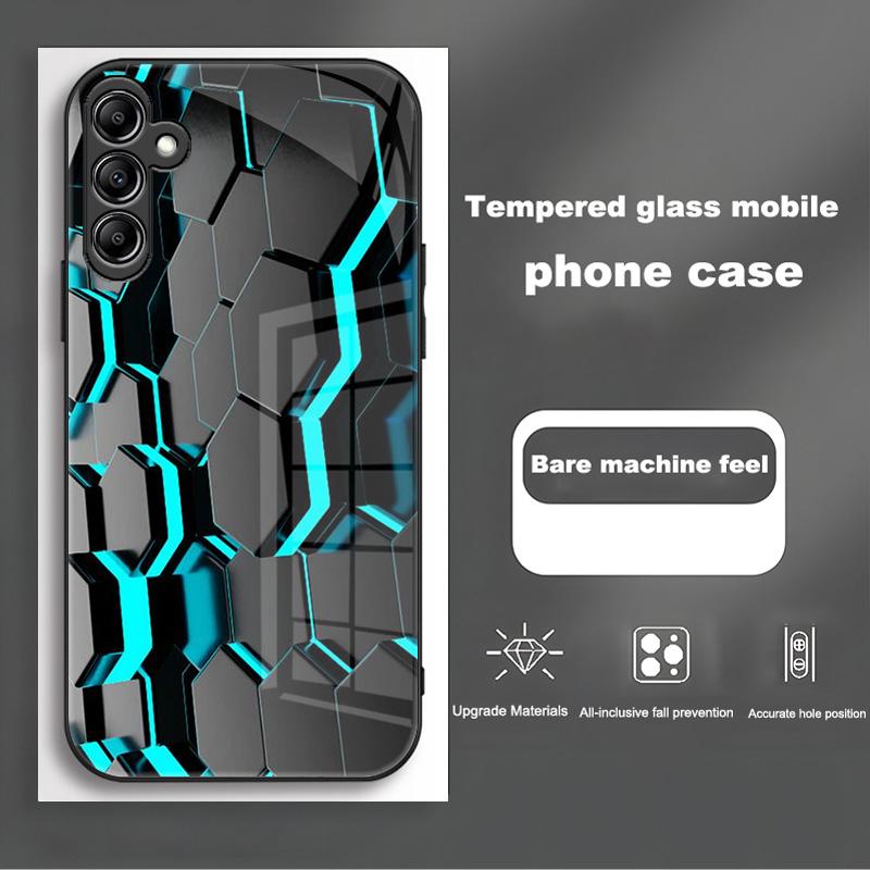 For Samsung Galaxy A56 Case SM-A566B Fashion Painted Cover Tempered Glass Case For Samsung A16 A26 A36 Galaxy A56 5G Shell Coque