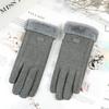 Womens Warm Fleece-Lined Touchscreen Gloves Winter Riding Windproof Fashion Mittens