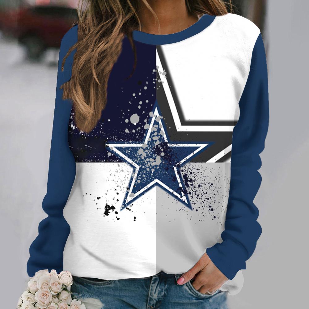 

Топы с длинными рукавами и круглым вырезом со звездным принтом для женщин, повседневная толстовка Game Day, толстовки с рисунком американского футбола, футболки большого размера 6XL