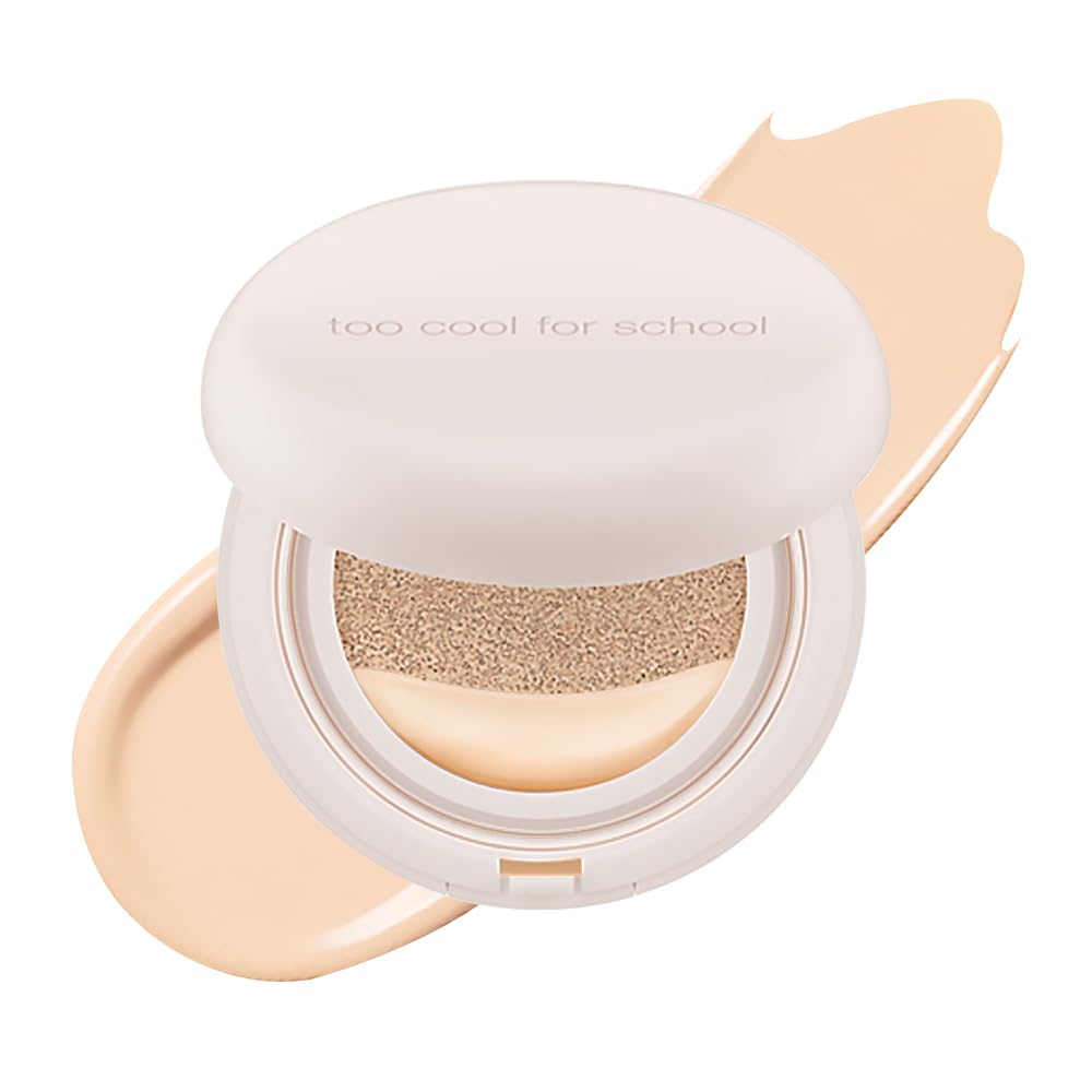 cool for Fixing Nude Fit Cushion Porcelain 12g Refill SPF38 Hypoallergenic Vegan Cushion Foundation Compact [too school] #1 + / PA++ /