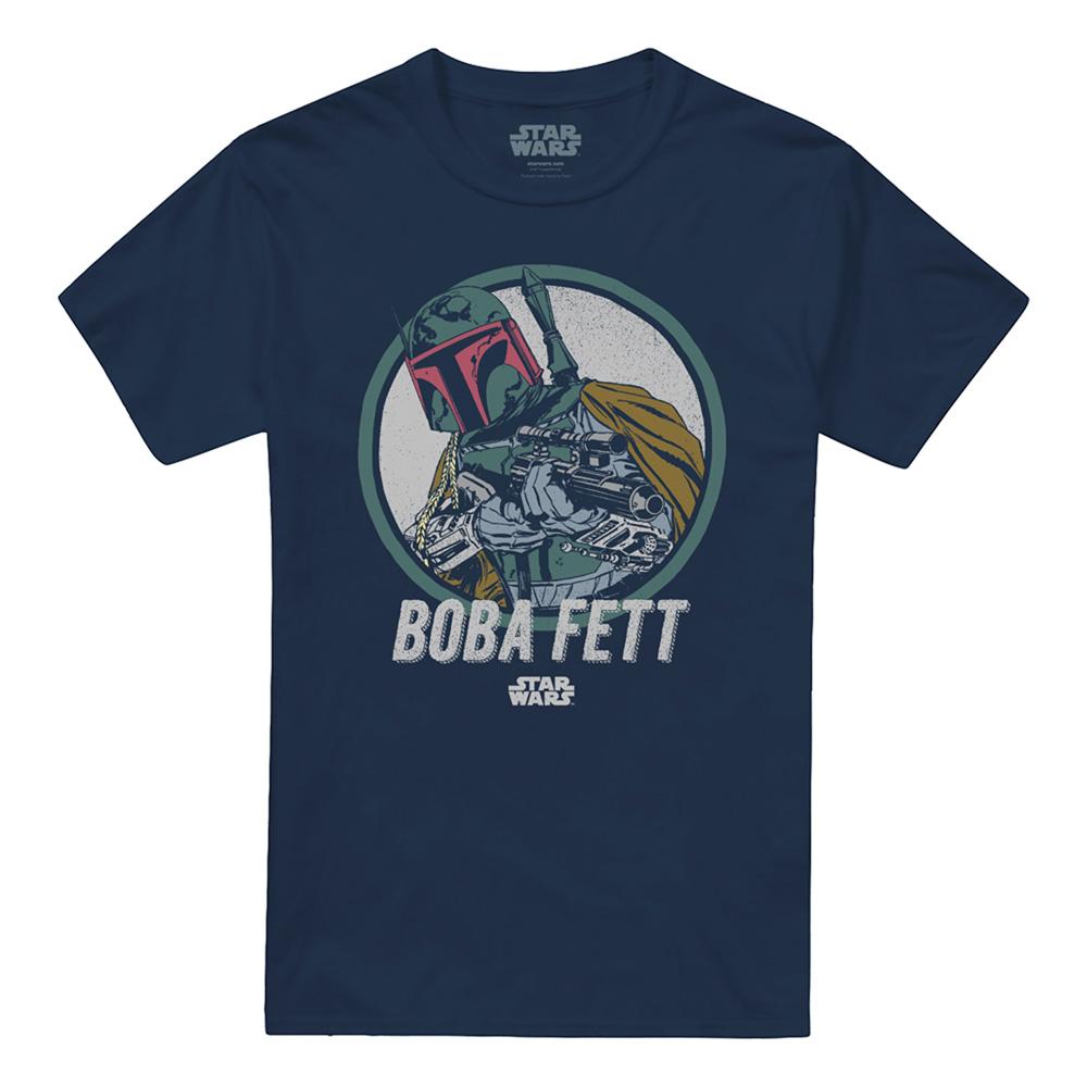 STAR WARS Unisex Adult Boba Retro T-Shirt