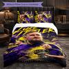 Set Biancheria da Letto 3 Pezzi in Microfibra con Fantasia Luke Littler Decorazione Copripiumino per Camera da Letto Uso Domestico