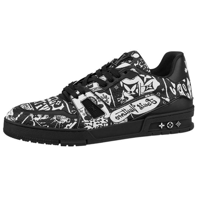 Louis Vuitton Lv Trainer Sneakers 'Comic Black White' 1AB9WX