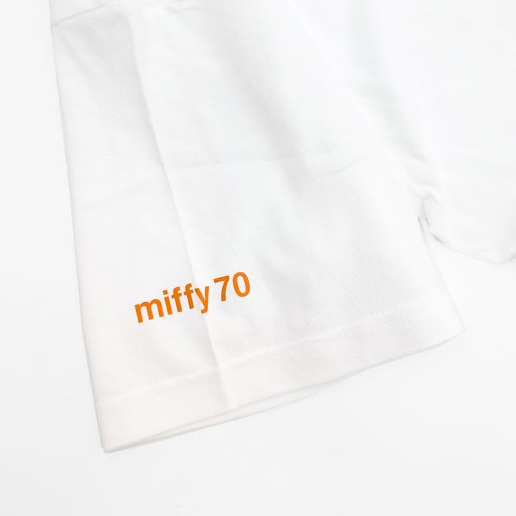 miffy 70th Anniversary Nine Che Appliqué T-Shirt White L Size