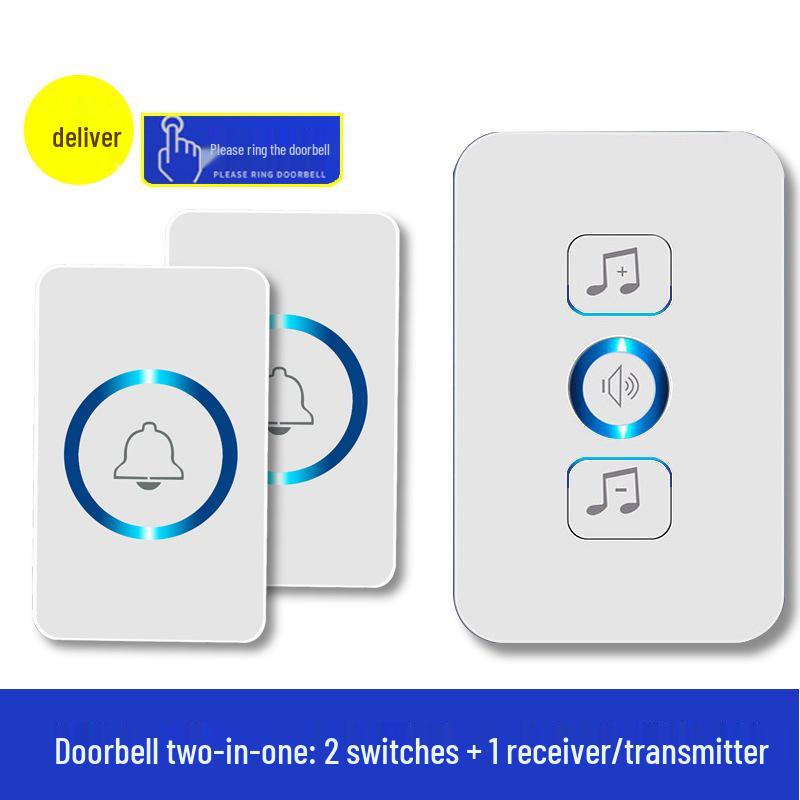 Smart Long-Range Wireless Doorbell for Elderly and Home Use with Music Alerts