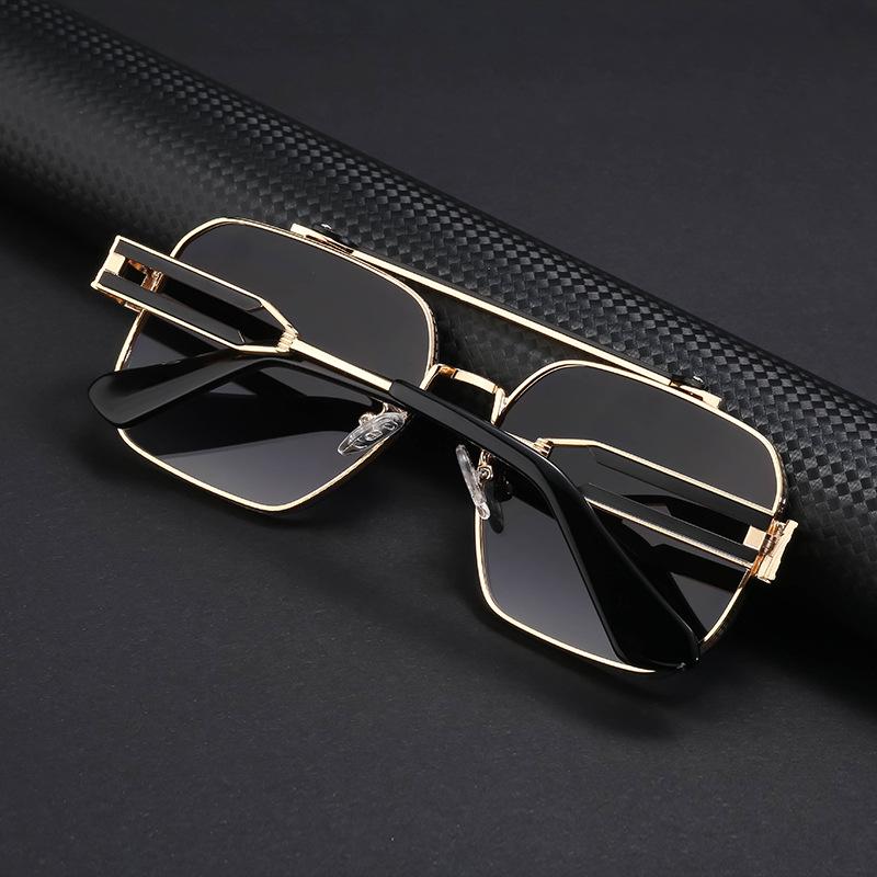 Retro Punk Style Sunglasses Men'S Frameless Trimmed Sunglasses Men'S Trendy Sunglasses