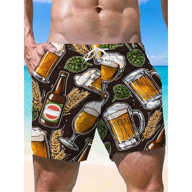 

Men S 3D Digital Print Shorts, Stylish And Casual, Comfortable And Breathable, Suitable for Outdoor Sports, Trendy Design XL