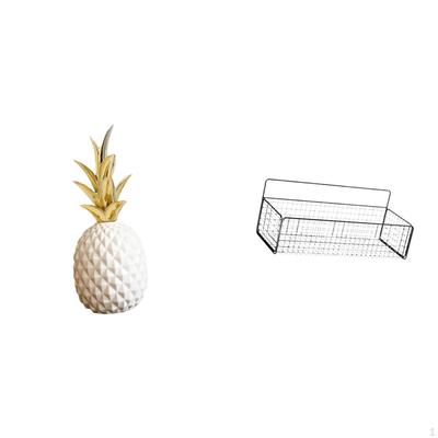 Elegant Artificial Pineapple Sculpture for Bedroom Bookshelf Tabletop Decoration Unique