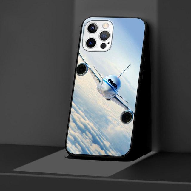 

Чохол для телефону Aircraft Airplane Black для Apple Iphone 11 13 12 Mini 14 Pro Max Xr 7 8 +Se 2020 Xs 6 6s Plus 5 5s силіконовий чохол для телефону iPhone SE 2020