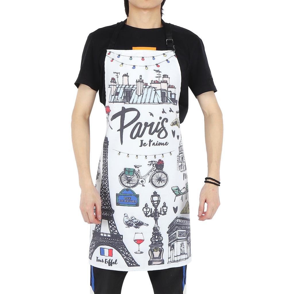 Fashion Printing Cartoon Kitchen Apron Unisex Cooking Home Cleaning Apron Accessory