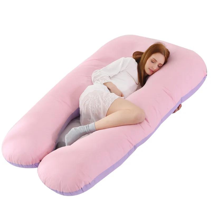 U-Shaped Maternity Pillow - Disassemblable Waist Support Pillow Core Side Sleeping Pillow for Pregnant Women Comfort & Relief