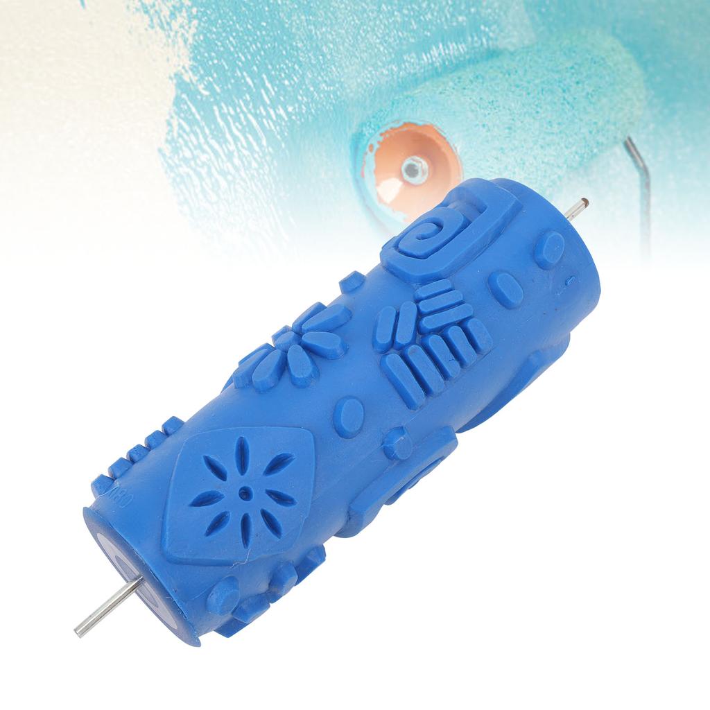 5 Inch Pattern Paint Roller Reusable Rubber Decorative Art Rollers for Wall Decoration Wooden Furnit