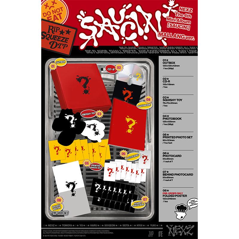 [Pre-order]NEXZ - 4TH MINI ALBUM [SAUCIN] MALLANG Ver. (Online Benefit)