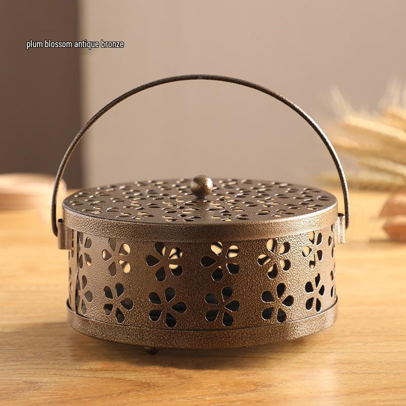 Creative Cat Paw Indoor Aromatherapy & Mosquito Coil Burner - Fireproof Wrought Iron Holder