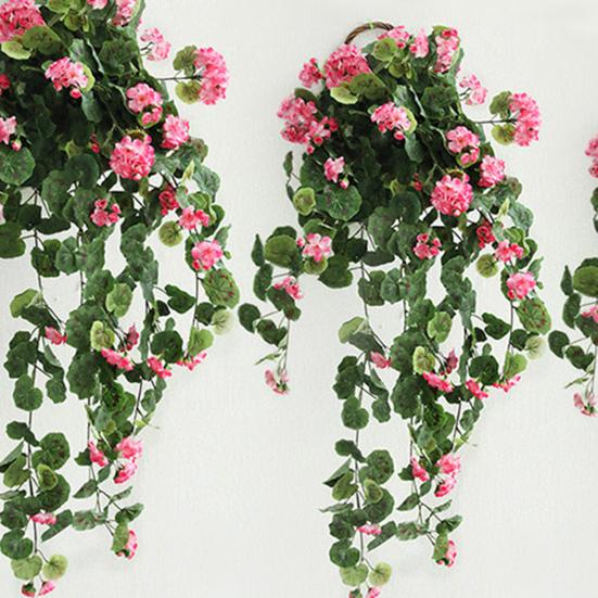 Artificial Flower Hanging Design Stylish Faux Silk Flower Delicate Vivid Fake Rose