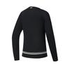 FILA Golf Series Classic Simple Sports Casual Comfortable Versatile Crew Neck Pullover Knit Long Sleeve T-Shirt Women tops Deep-Black A11W615226FBK