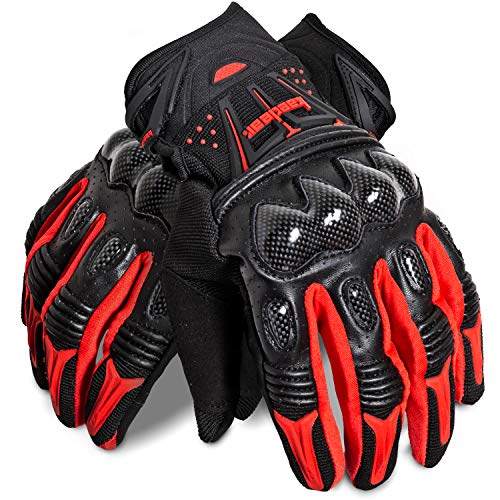 

Мотоциклетные перчатки Kaedear, совместимые со смартфоном, мотоциклетные, козья кожа, натуральная кожа, перфорированная кожа, карбоновая защита, сенсорный экран для смартфона