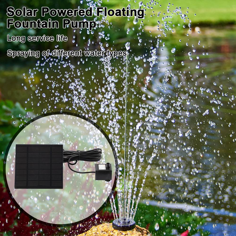Solar Fountain Pump Water Fountain Garden Decoration Mini Solar Powered Pump Floating Water Pump for Bird Bath Aquarium Garden