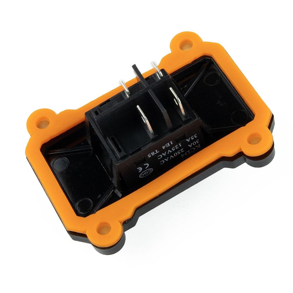 220V Waterproof Switch 24V 4 Feet 2 Gears IP65 Red With Light
