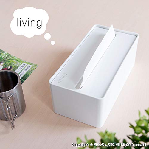 OKA fill+fit Paper Towel Case, White (Home Convenience Project Tissue Case)
