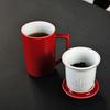 TLAKEHO Ceramic Tea Separation Brewing Cup