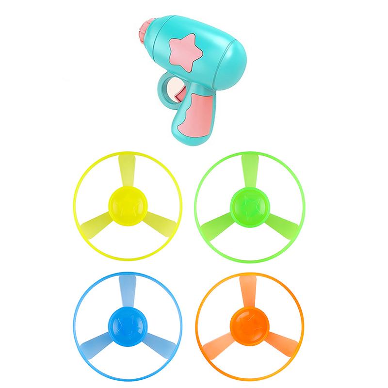 Funny Cat Toy Interactive Launch Pet Training Toy For Kitten Mini Flying Disc Shooting Gun Chasing Games Cat Toys Pet Supplies