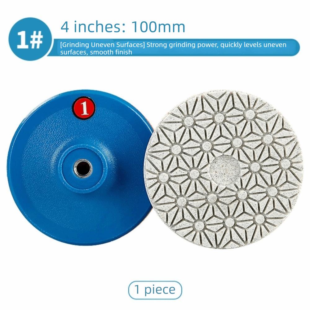4 Step Grinding Disc Wet Dry Diamond Pad Stone Polishing Tool Grinding Pad  Quartz Stone