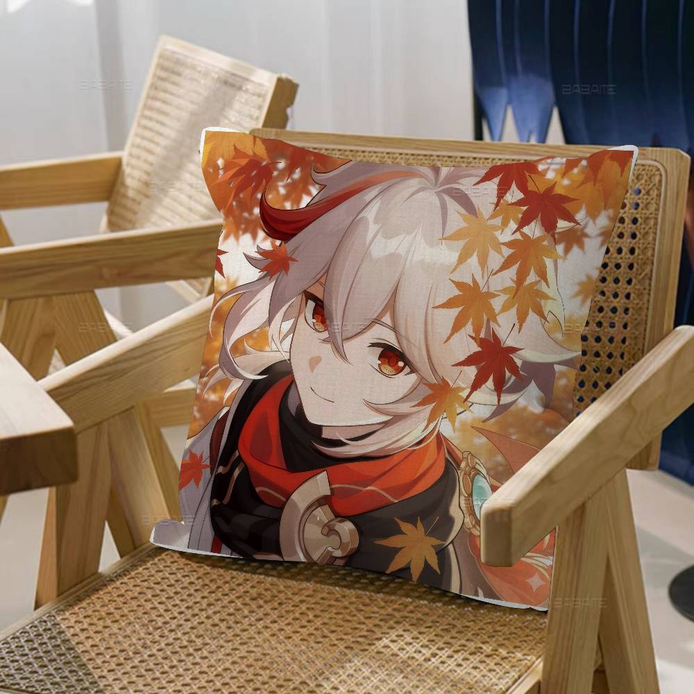 Kaedehara Kazuha Genshin Impact Pillow Cover Sofa Cushion Cover Home Room Decoration Children Gift