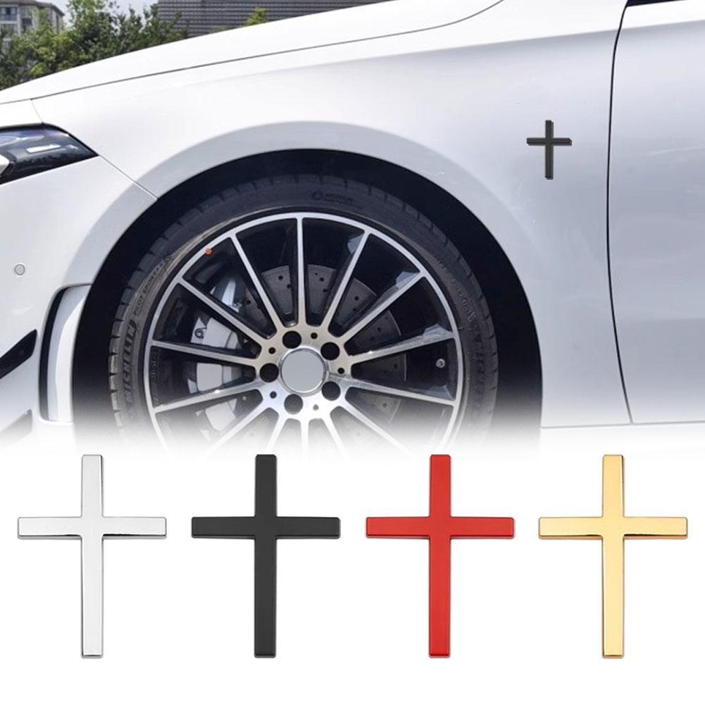 1Pcs Car Styling Car 3D Metal Sticker Christian Cross Auto Body Emblem Badge Decal Car Accessories For BWM V0Y7