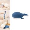 Whale Encounter Cartoon Plush Pillow With Soft Faux Fur For Home Decor