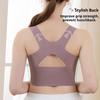 Nahtloser Rücken Übergröße Verbreiterte Seitenwand Brustkontrolle Unterwäsche für Frauen Stoßfest Push-up Push-up Ohne Bügel Sport-BH